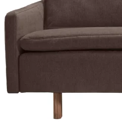 Wohnen Sofas<Bettcouch in Dunkelbraun mit Eiche - Conpact