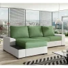 Wohnen Sofas<Bettcouch in Hellgrün und Weiß - Toskana