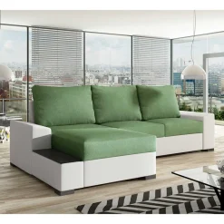 Wohnen Sofas<Bettcouch in Hellgrün und Weiß - Toskana