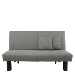 Wohnen Sofas<Bettcouch ohne Armlehnen in Hellgrau Stoff - Mariolina