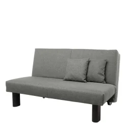 Wohnen Sofas<Bettcouch ohne Armlehnen in Hellgrau Stoff - Mariolina