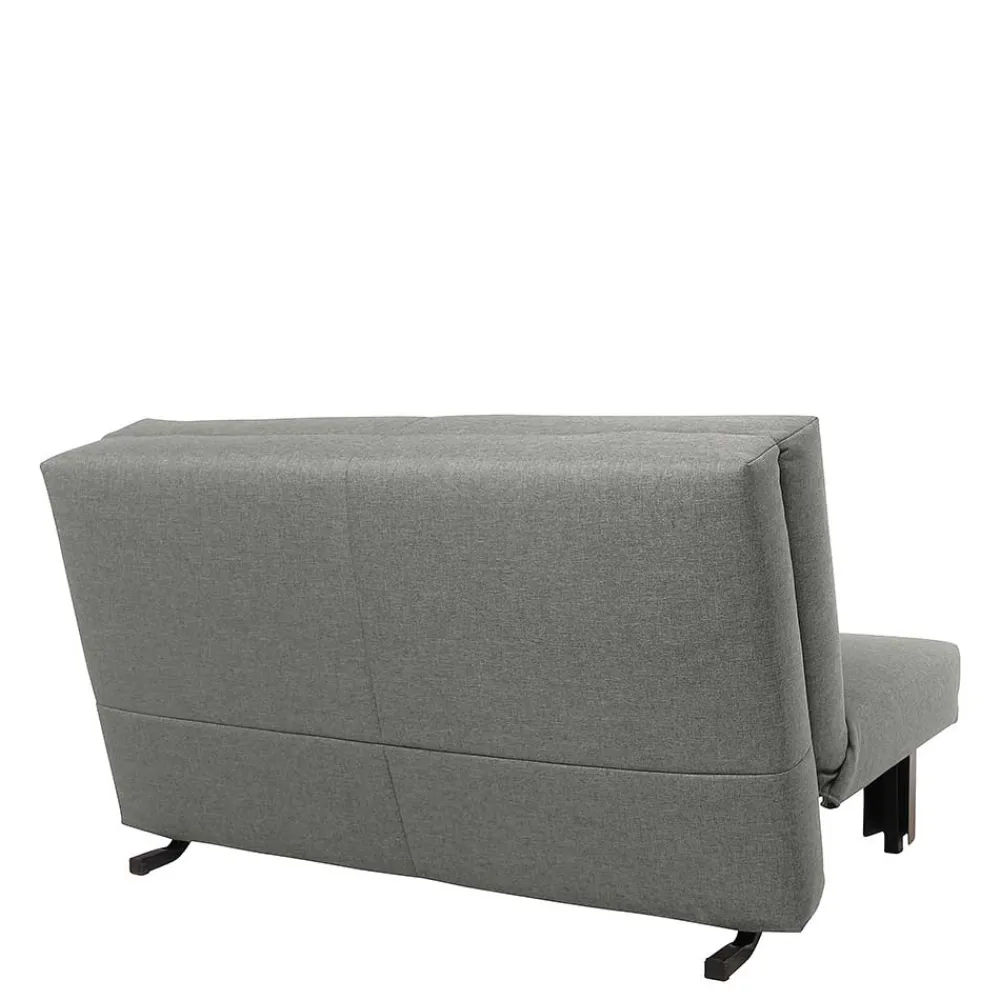 Wohnen Sofas<Bettcouch ohne Armlehnen in Hellgrau Stoff - Mariolina