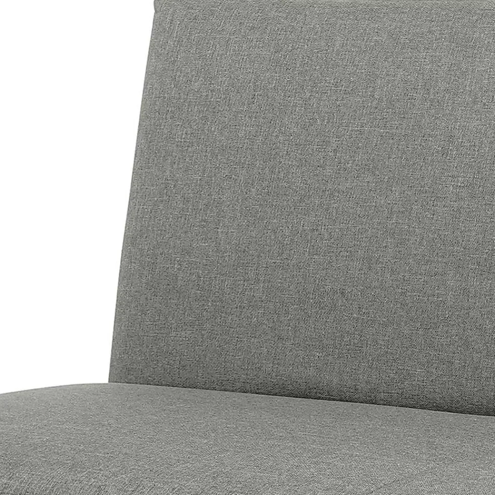Wohnen Sofas<Bettcouch ohne Armlehnen in Hellgrau Stoff - Mariolina