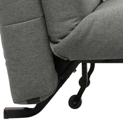 Wohnen Sofas<Bettcouch ohne Armlehnen in Hellgrau Stoff - Mariolina