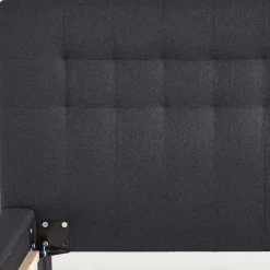 Wohnen Betten<Bettgestell in Dunkelgrau mit 140x200 Liegefläche - Vladin