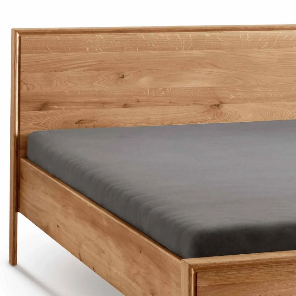 Wohnen Betten<Bettgestell und Nachtkommoden aus Holz - Waving (dreiteilig)