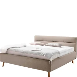 Wohnen Betten<Bettkasten Polsterbett in Beige & Eiche - Stroy