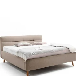 Wohnen Betten<Bettkasten Polsterbett in Beige & Eiche - Stroy