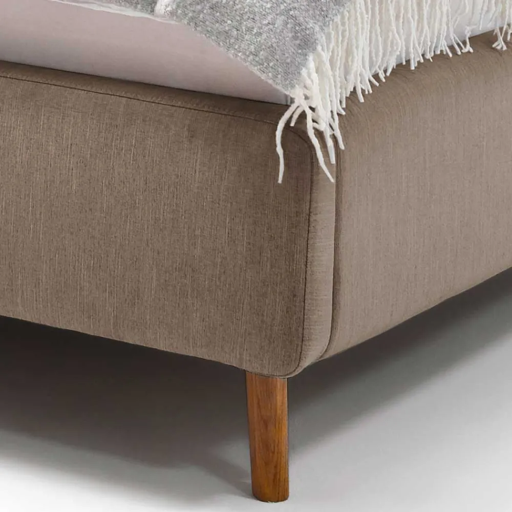 Wohnen Betten<Bettkasten Polsterbett in Beige & Eiche - Stroy