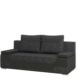 Wohnen Sofas<Bettsofa in Dunkelgrau Material Mix - Classic