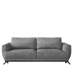Wohnen Betten|Sofas<Bettsofa in Grau Stoff in Vintage Optik - Salcina