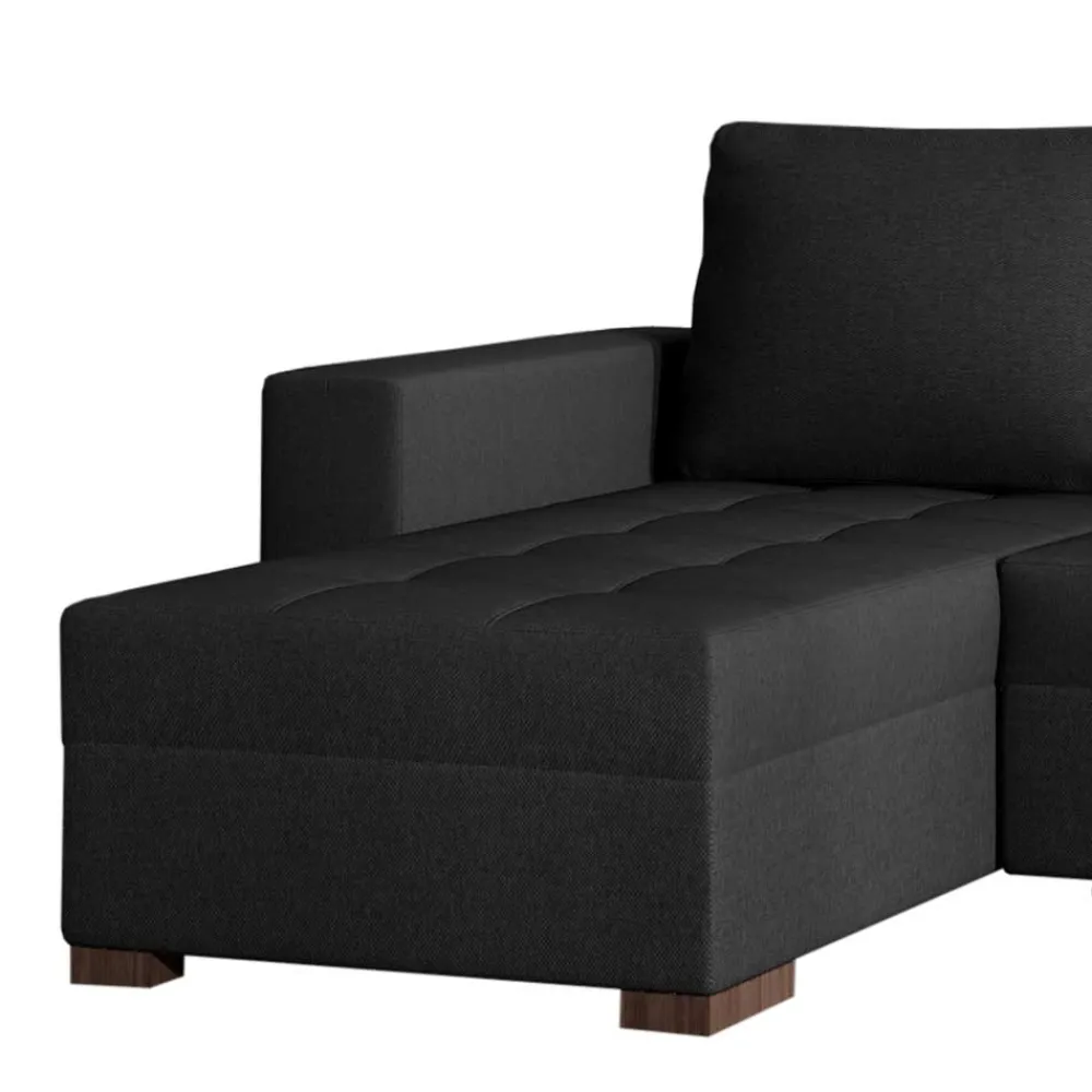 Wohnen Betten|Sofas<Bettsofa in Schwarzbraun Stoffbezug - Zyret