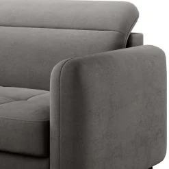 Wohnen Sofas<Bettsofa L-Couch in Grau Samtbezug - Lionel