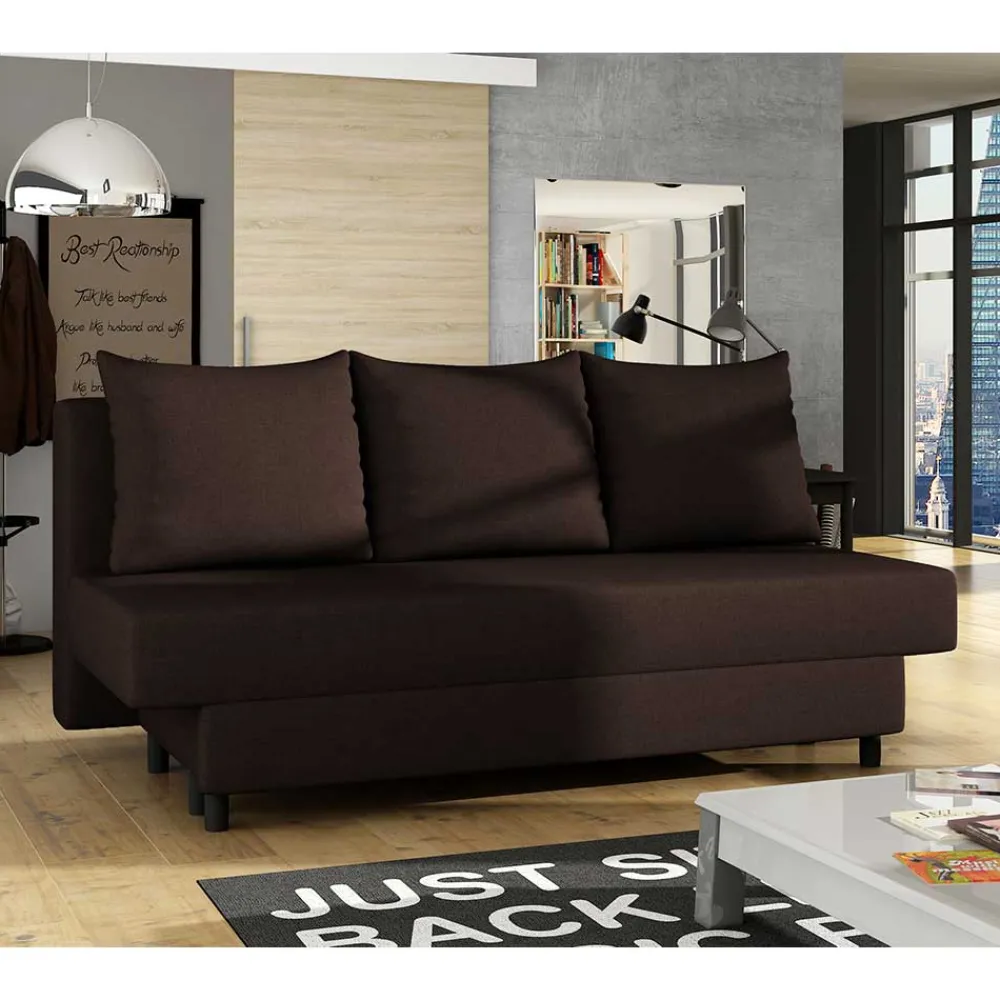 Wohnen Betten|Sofas<Bettsofa ohne Armlehnen in Braun - Tepico