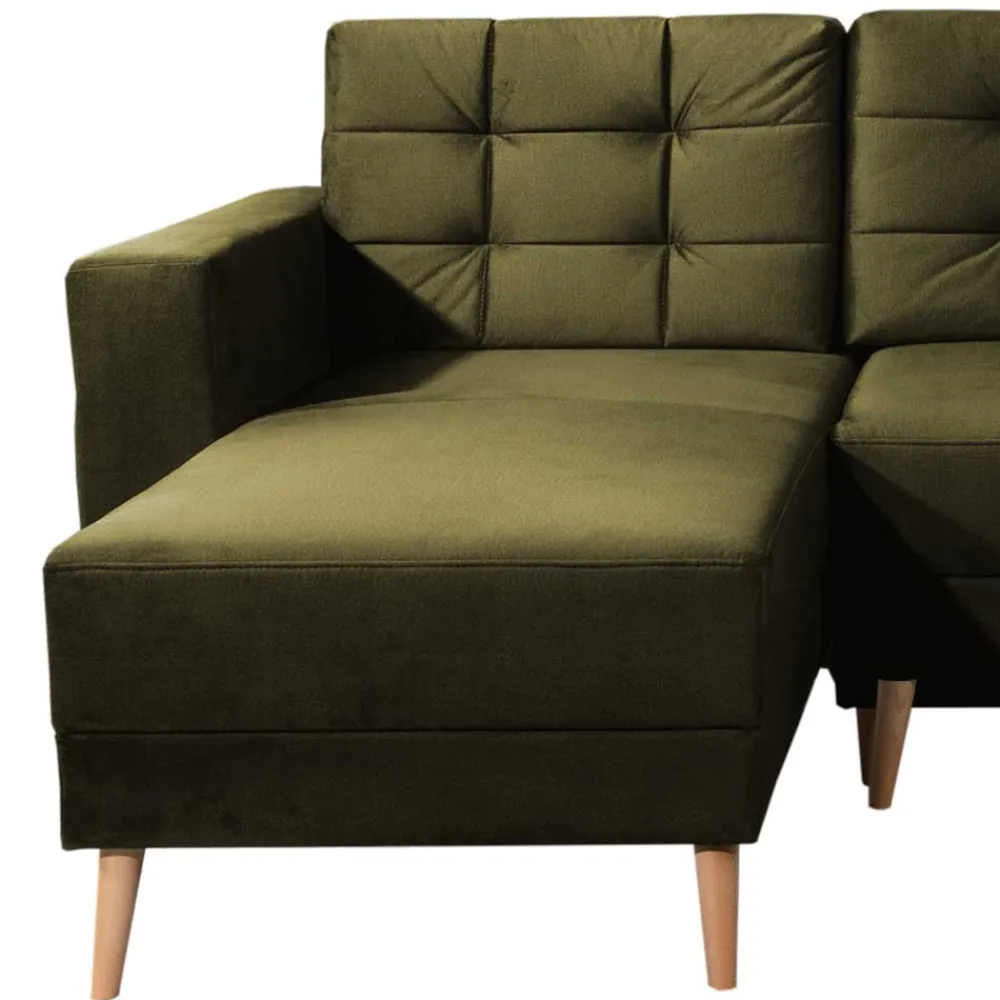 Wohnen Betten|Sofas<Bettsofa Polsterecke in Oliv Grün - Joshua