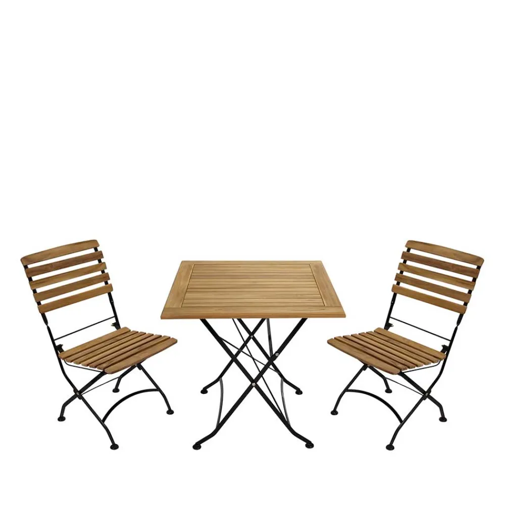 Wohnen Sitzgruppe<Biergarten Tischgruppe für 2 Personen - Amyos (dreiteilig)