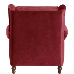 Wohnen Sessel<Big Sessel in Rot Samtvelours - Simple