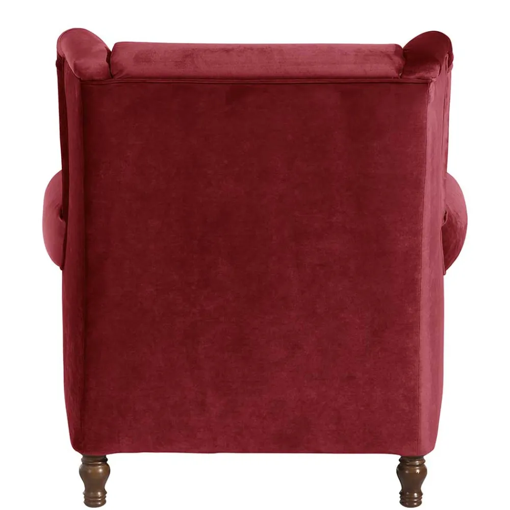 Wohnen Sessel<Big Sessel in Rot Samtvelours - Simple