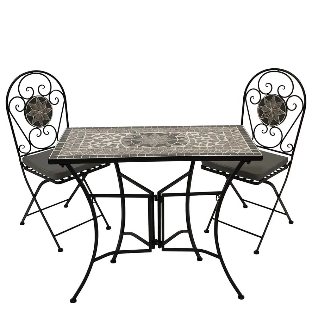Wohnen Sitzgruppe<Bistrotisch Gruppe mit Mosaik - Tasmania (dreiteilig)