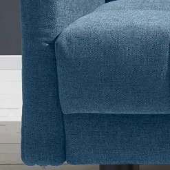 Wohnen Sofas<Blaue Klappcouch mit Stoffbezug Flachgewebe - Lech