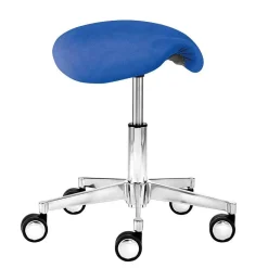 Wohnen Hocker<Blauer Arbeitshocker mit Sattel Sitz - Lago
