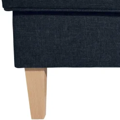 Wohnen Sessel<Blauer Ohrensessel mit Buche Beinen - Mag