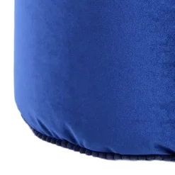 Wohnen Hocker<Blauer Samt Pouf in runder Form - Briotova