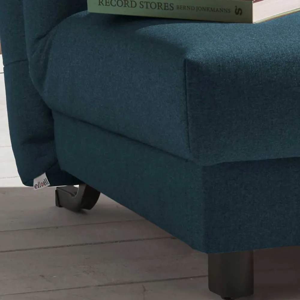 Wohnen Sofas<Blauer Schlafsessel mit Flachgewebe Stoffbezug - Tirenaso
