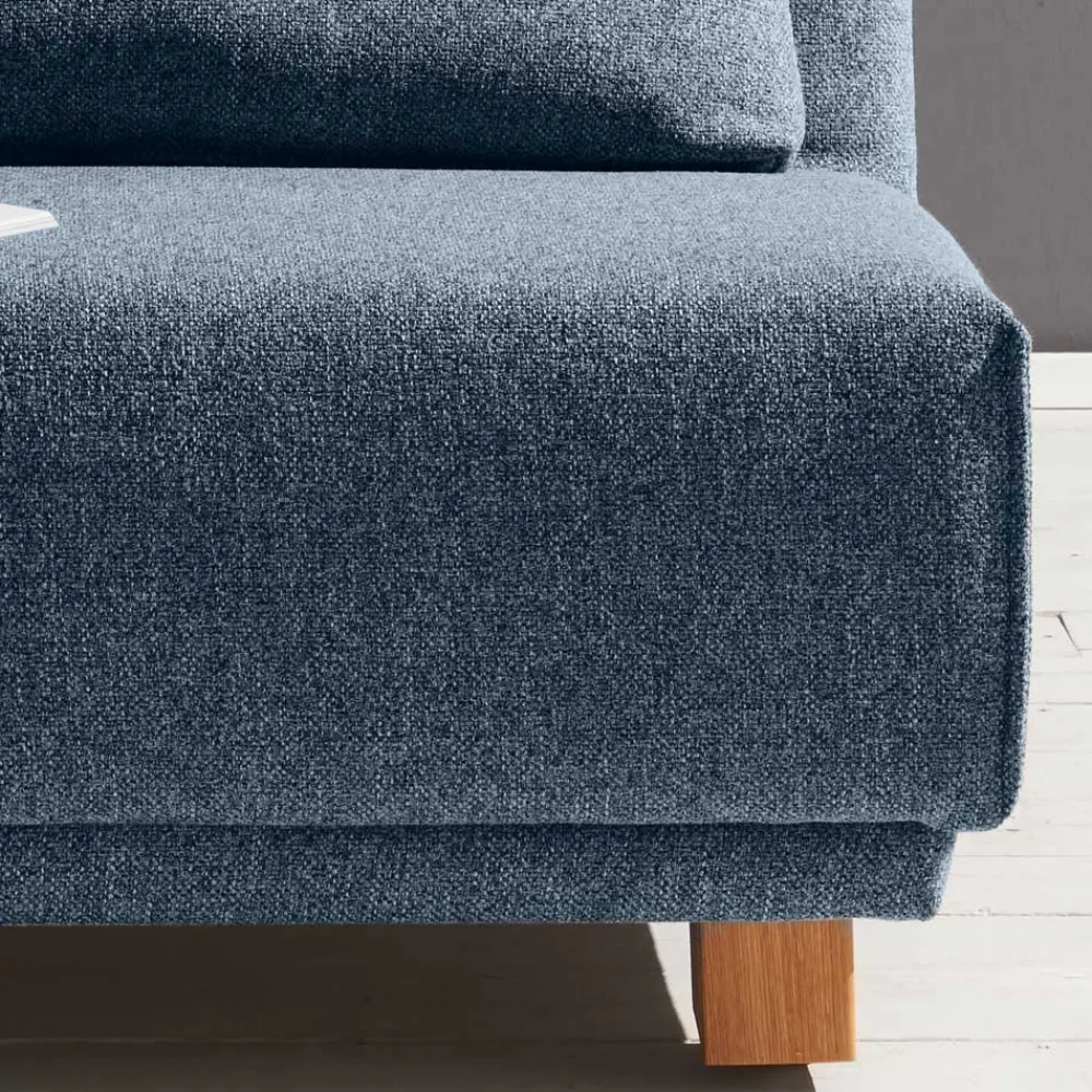 Wohnen Sofas<Blauer Stoffsessel mit Schlaffunktion - Zimena