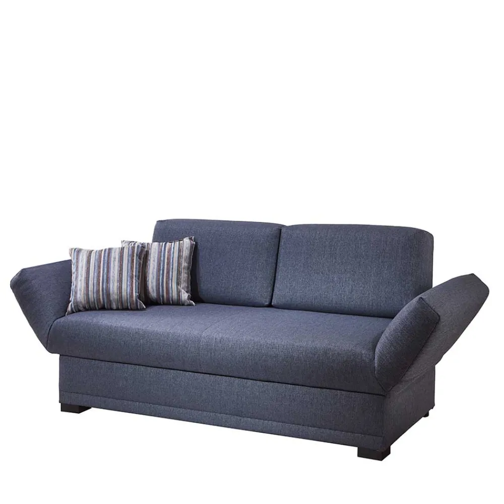 Wohnen Betten|Sofas<Blaues Schlafsofa mit verstellbaren Armlehnen - Lash