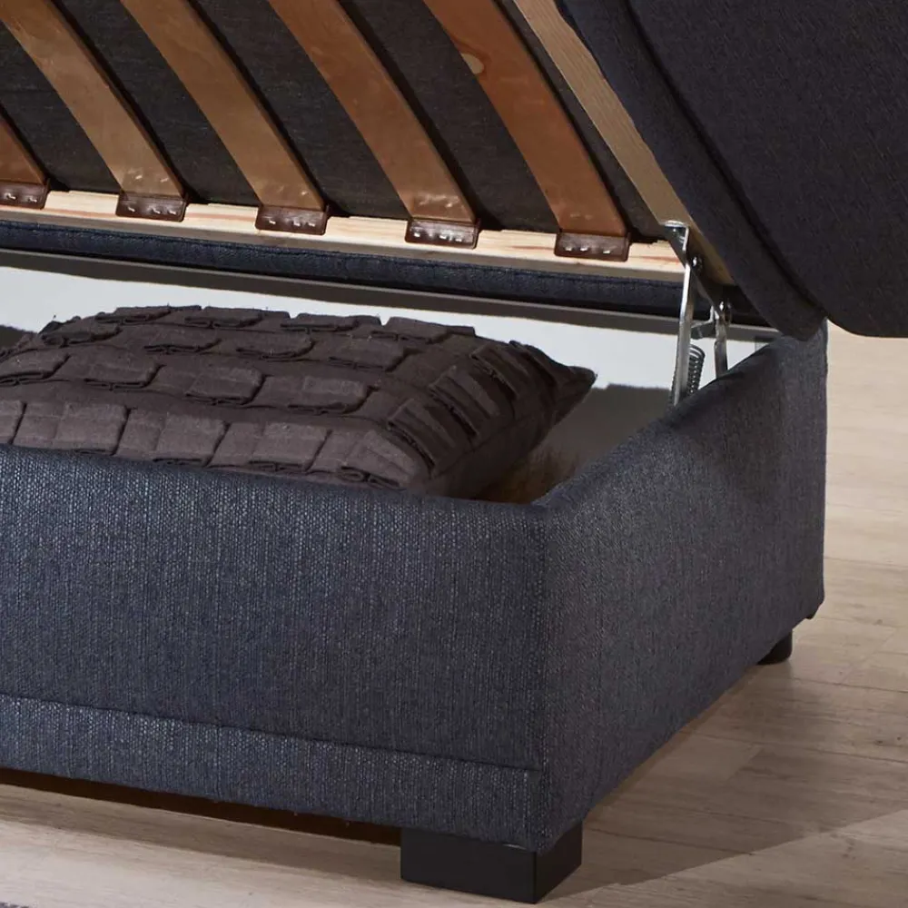 Wohnen Betten|Sofas<Blaues Schlafsofa mit verstellbaren Armlehnen - Lash