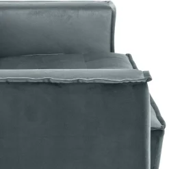 Wohnen Sofas<Blaugraue Couch aus Samtvelours - Lymeca