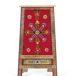 Wohnen Highboards<Boho Kommode mit Blumen Dekor im Folklore Style - Gionala