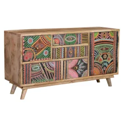 Wohnen Tv & Hifi-Möbel|Lowboards<Boho Style Kommode handbemalt - Winner