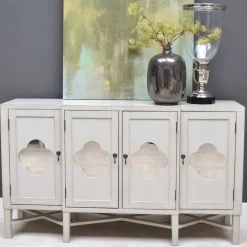 Wohnen Sideboards<Boho Türen-Kommode in Antikweiß - Anice