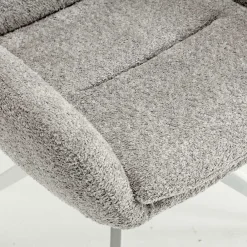 Wohnen Stühle<Boucle Armlehnenstuhl in Grau - Lulumo (2er Set)
