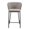 Wohnen Hocker<Boucle Barstühle mit 65 cm Sitzhöhe - Lucaz (2er Set)
