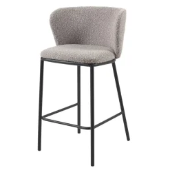 Wohnen Hocker<Boucle Barstühle mit 65 cm Sitzhöhe - Lucaz (2er Set)