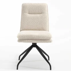 Wohnen Stühle<Boucle Drehstuhl in Creme - Rocono