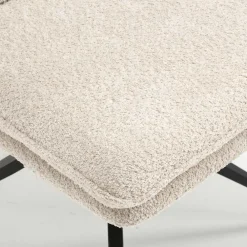 Wohnen Stühle<Boucle Drehstuhl in Creme - Rocono
