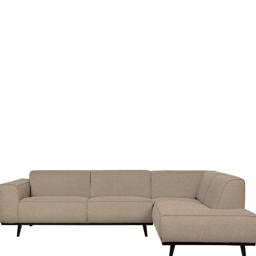 Wohnen Sofas<Boucle Polsterecke in Beige mit Federkern - Amindo