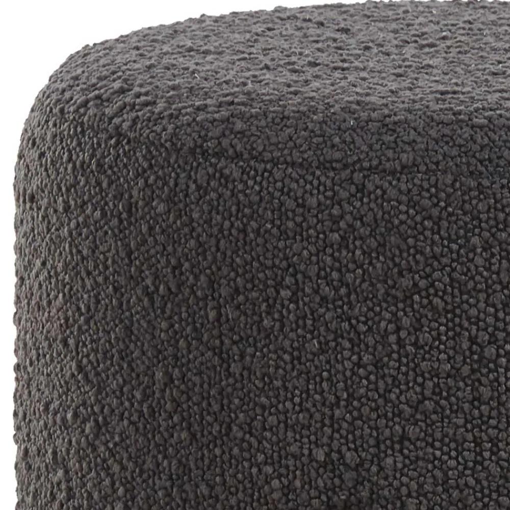 Wohnen Hocker<Boucle Polsterhocker in Anthrazit - Pizaras