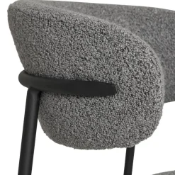 Wohnen Stühle<Boucle Polsterstuhl im Skandi Design - Tornado (2er Set)