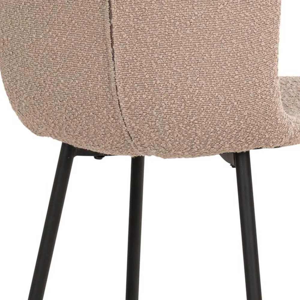 Wohnen Stühle<Boucle Stühle in Beige - Menoria (2er Set)