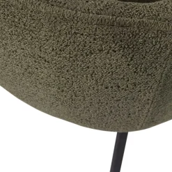Wohnen Stühle<Boucle Tischsessel in Dunkelgrün - Norian