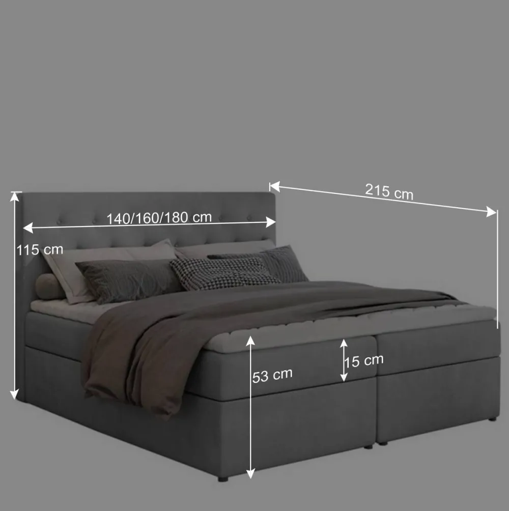 Wohnen Betten<Boxbett in Altrosa - matter Samt - Fernand