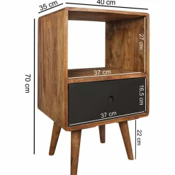 Wohnen Kommoden<Boxspring Nachtschrank Cospic im Retro Design