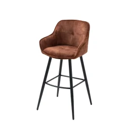 Wohnen Hocker<Braune Barstühle mit Armlehnen - Caballo (2er Set)