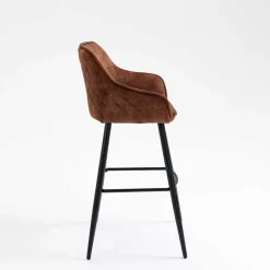 Wohnen Hocker<Braune Barstühle mit Armlehnen - Caballo (2er Set)