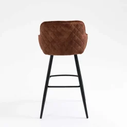 Wohnen Hocker<Braune Barstühle mit Armlehnen - Caballo (2er Set)